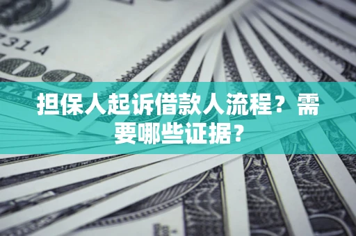 北京担保人起诉借款人流程?需要哪些证据? 北京担保人起诉借款人流程?需要哪些证据?