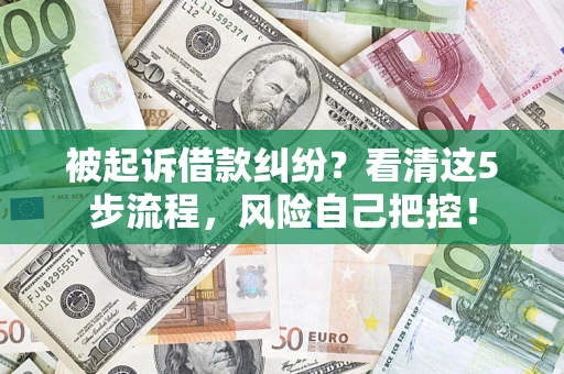 北京被起诉借款纠纷？看清这5步流程，风险自己把控！