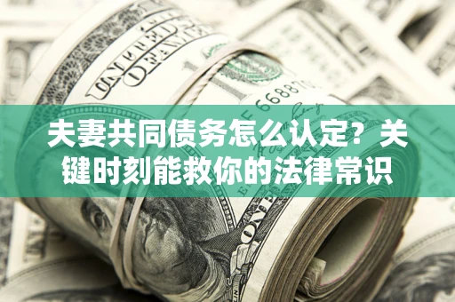 北京夫妻共同债务怎么认定？关键时刻能救你的法律常识
